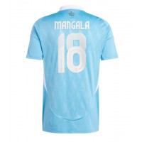 Camisa de Futebol Bélgica Orel Mangala #18 Equipamento Secundário Europeu 2024 Manga Curta